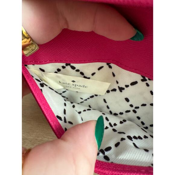 Kate Spade Hot Pink and Gold Wallet *as is* - Picture 10 of 11